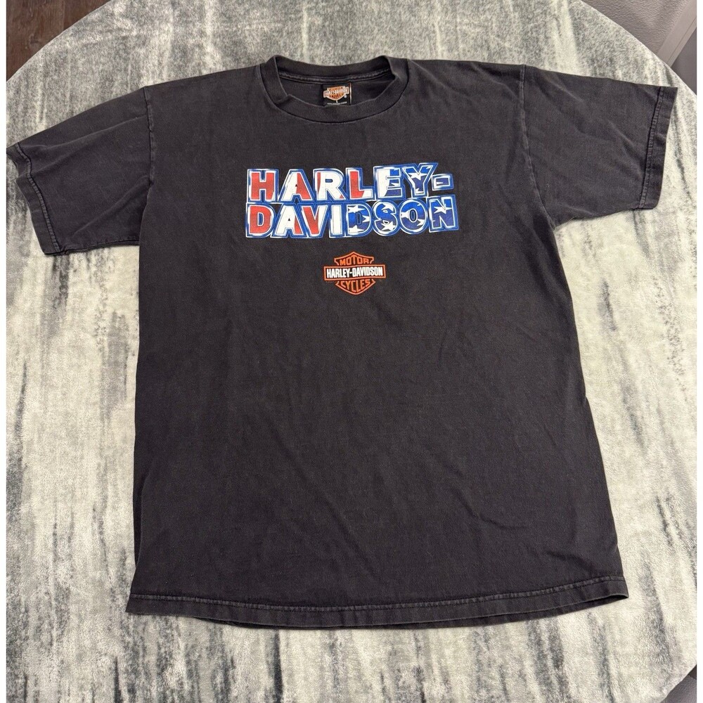 Vintage Y2k 2000 Harley Davidson T-Shirt Mens L Stockholm, Sweden - USA Rare!